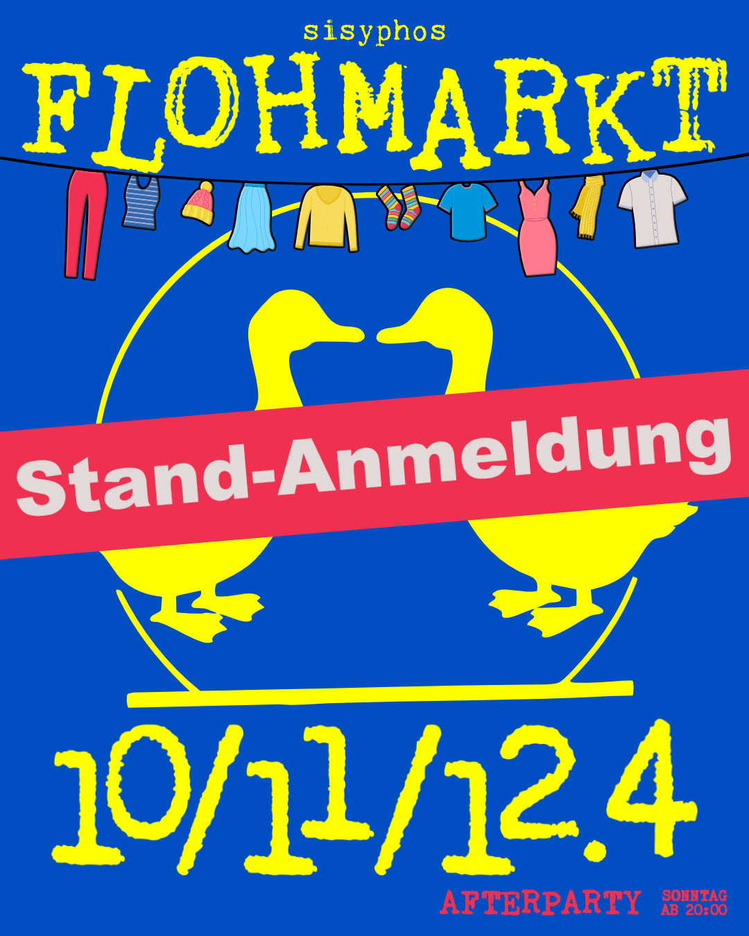 SISYPHOS FLOHMARKT STANDTICKET 3-TAGESTICKET 10.&11.&12.04.2026